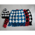 New Style Senhora Winter Warm Knitted Acrílico Set